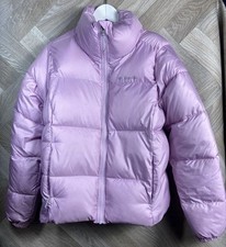 Columbia Light Pink Puffer / Padded Short Coat Full Zip Size Medium Polyester