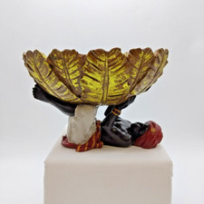 Vintage African Art Bowl Man