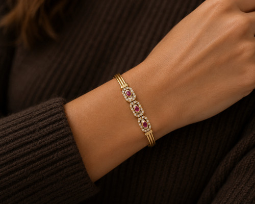 Vintage ruby and diamond - and,