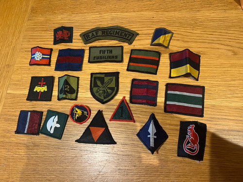 Various military cloth badges - military,