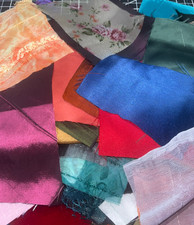 100pc Fancy Fabrics Silks