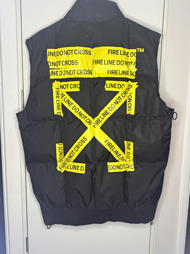 Off white black puffer - off-white, gilet