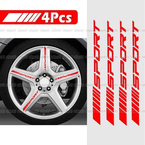 4pcs red sport logo - sport,