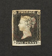 Victoria penny black 1840 - penny,