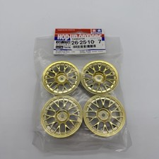 Tamiya 54736 RC 24mm Gold Played Medium Narrow Mesh Wheels Rims Offset +2 BBS