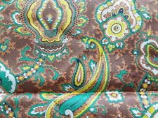 vintage fabric remnants, 50s/60s Lightweight 234 Cm X 90 Cm PAISLEY