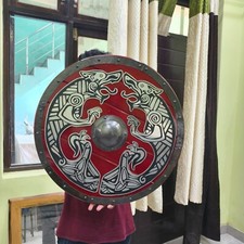 Viking symbol Raven Wooden