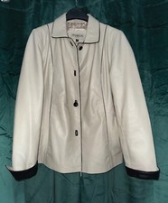torus vintage leather jacket cream