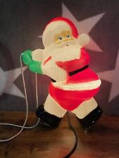 Vintage Climbing Santa Claus Outdoor Christmas Light, Blow Mold, Boxed, 23”