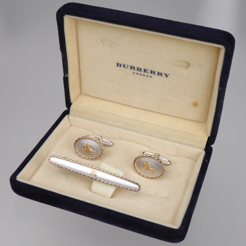 Burberry sterling silver 14k - burberry, &
