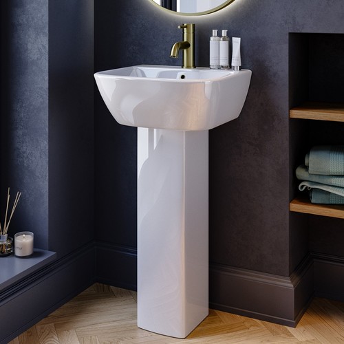 450mm full pedestal cloakroom - pedestal,