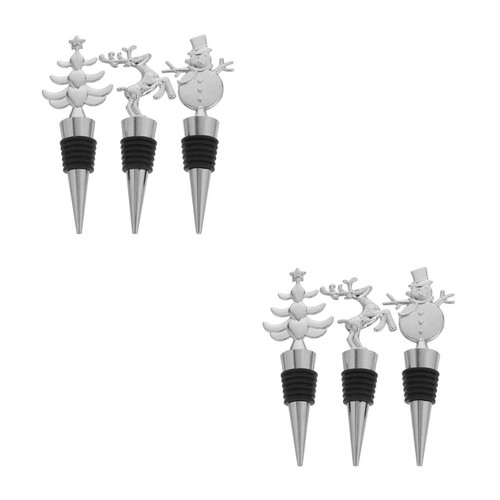 6pcs reusable metal wine - 6pcs,
