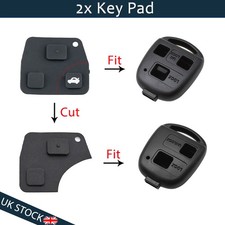 2X Car Key Fob Case Rubber Pad