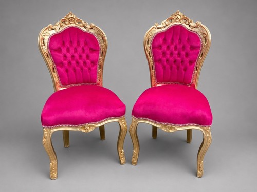 Chairs italian baroque gold - chairs,