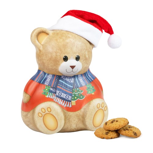 Christmas bear with hat gift - christmas,