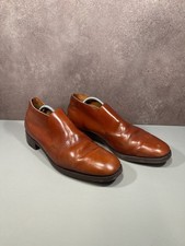 Vtg Tricker's Corniche brown loafer shoes all leather Size 9