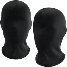 2Pcs Black Full Face Mask Head