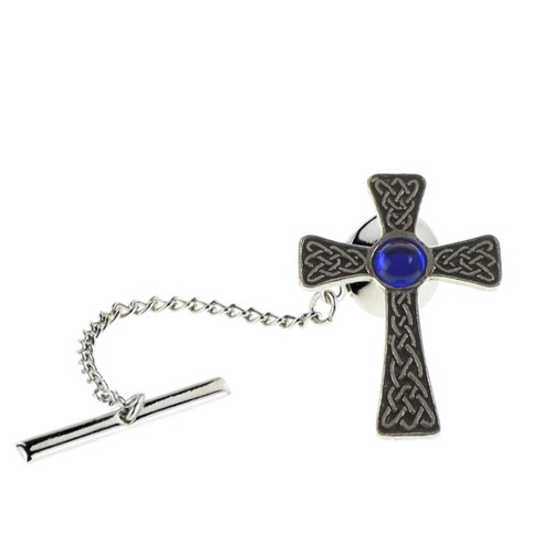 Blue celtic gem - gem, cross