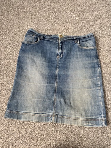 Seasalt blue denim skirt - skirt, size