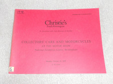 CHRISTIE'S. COLLECTORS' CARS & MOTORCYCLES. AUCTION CATALOGUE. 1978 ILLUSTRATED