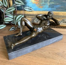 Bronze figure man - figure, 25cm
