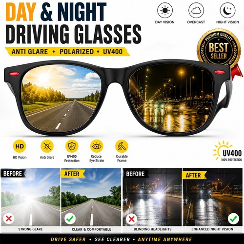 Night vision driving glasses - night,