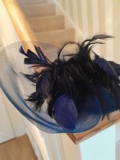 Navy Statement Summer Occasion Fascinator Wedding Races Occasions