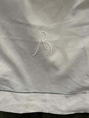 Vintage french white linen - french,