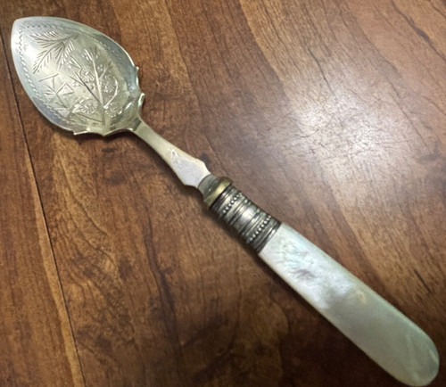 Antique mother pearl handle - of,