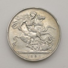 1892 Victoria Silver Crown –