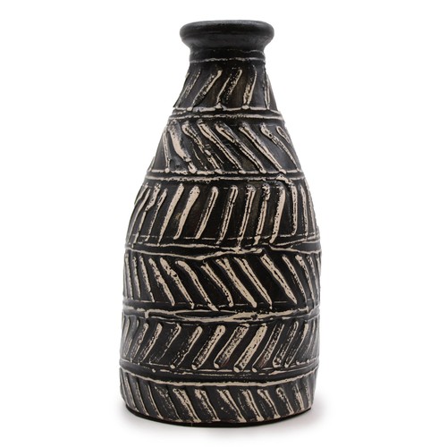 Greek taper vase chocolate - vase,