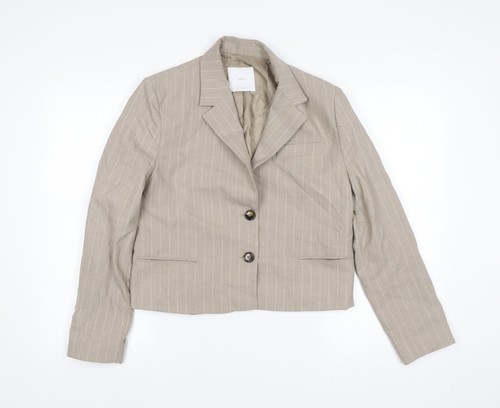 Mango womens beige pinstripe - mango,