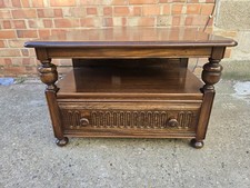 Rare ERCOL Gold Badge Oak TV