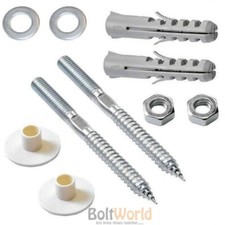 HEAVY DUTY BATHROOM CLOAKROOM EN SUITE TOILET PEDESTAL BASIN SINK FIXING KIT NEW