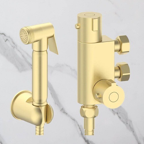 Brushed brass thermostatic - brass,
