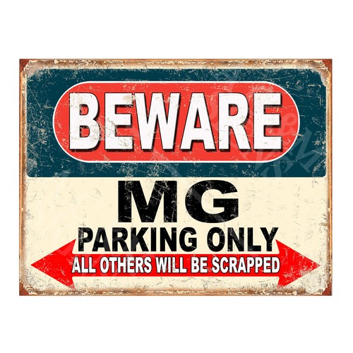 Parking sign garage - mg,