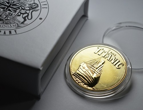 Rms titanic 24ct gold - rms,