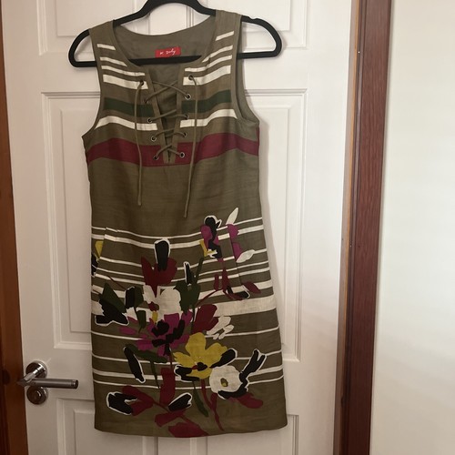 Derhy khaki printed linen - derhy,