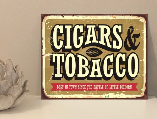 Cigars tobacco metal - 1x,