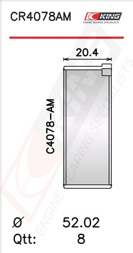 King cr4078am0 connecting - king, cr4078am0.75