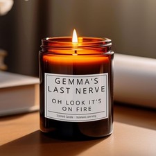 Last Nerve Joke Candle, Funny