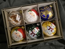 Hand Painted Glass Baubles 6