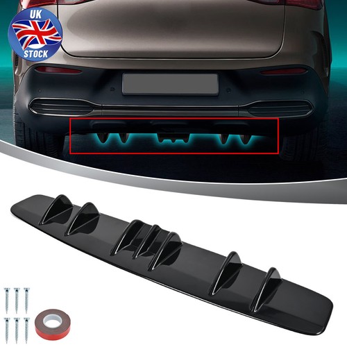 Gloss rear bumper lip diffuser - bumper,