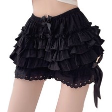 Women Ruffled Frilly Knickers Panties Burlesque Bloomer Dance Shorts Pettipants