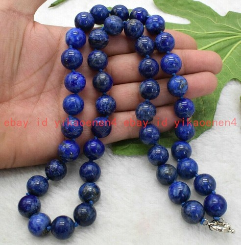 Natural 12mm blue round - natural,