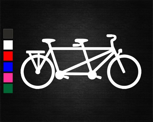 Tandem bike vinyl - tandem, decal
