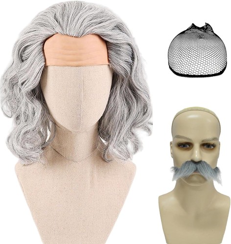 2pcs grey curly - curly, for