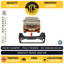 FOR RENAULT TRAFIC 2022> FRONT BUMPER FULL PRIMED INSURANCE CERTIFIED 620225857R