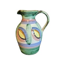 A Vintage Tintagel Cornwell Studio Pottery Jug, Dragons Eye Pattern