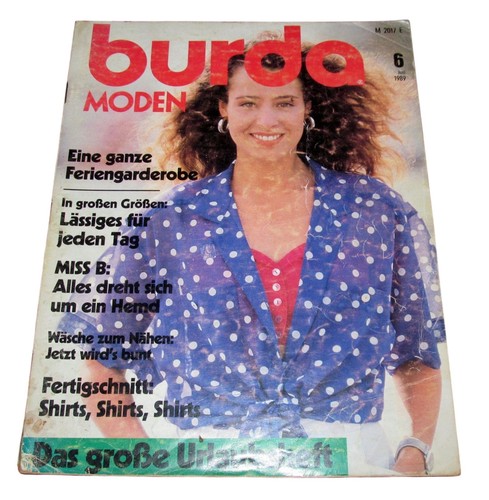 Burda moden 1989 vintage - burda, 6/1989